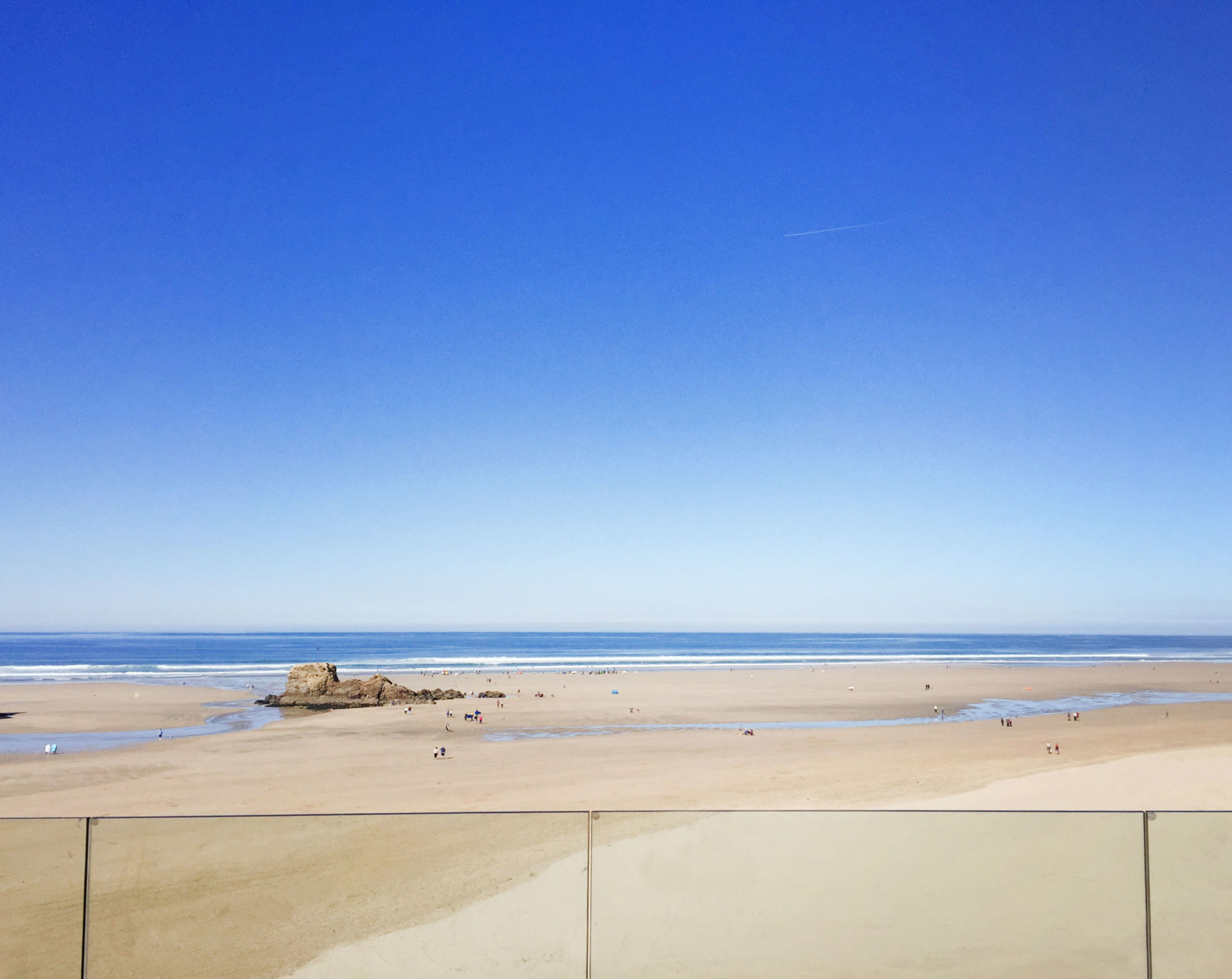 Balcony view from 36 The Dunes Perranporth