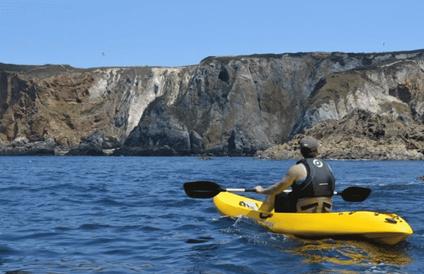 kayaking the cornish coast