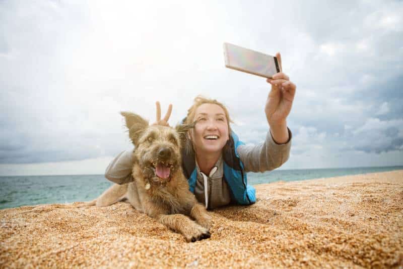 Quality time on a dog friendly beach in Cornwall