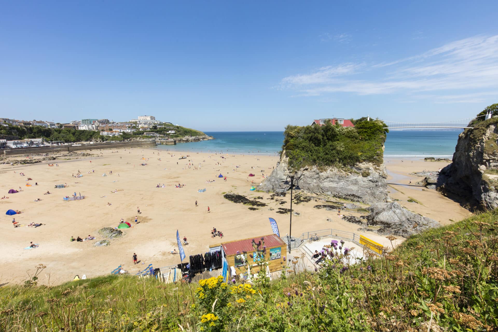 Towan beach Newquay Cornwall