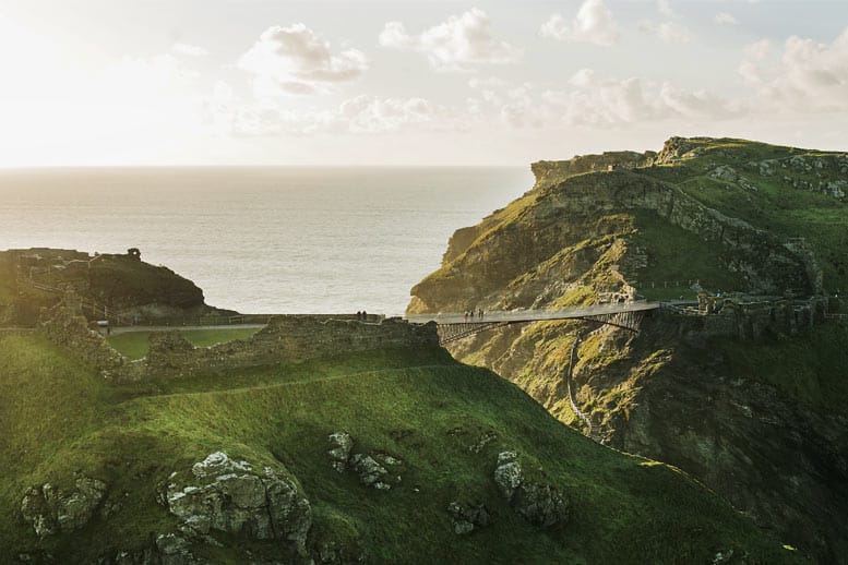 Footbridge at Tintagel Castle