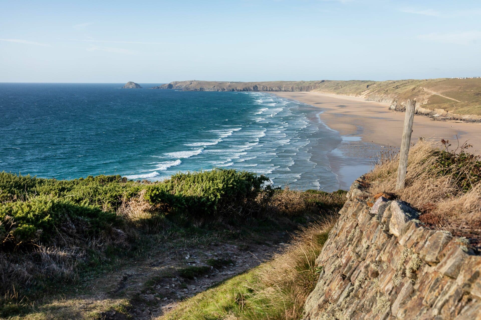 South West Coast Path Perranporth Cornwalll