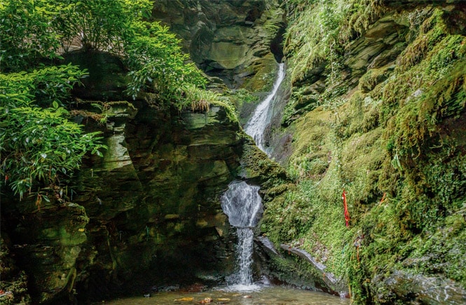 St Nectan's Glen waterfall in Cornwall
