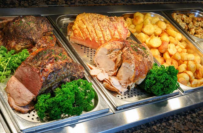 Sunday carvery at The Victoria Inn in Threemilestone near Truro